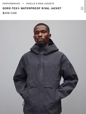 Reigning Champ GORE‑TEX Waterproof Jacket - Black